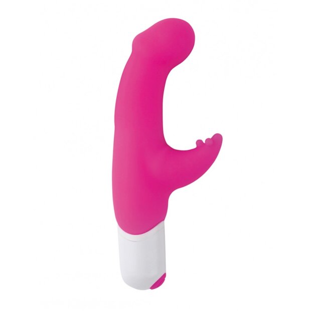 Love to Love Vibromasseur avec stimulation clitoridienne 17 cm Rose