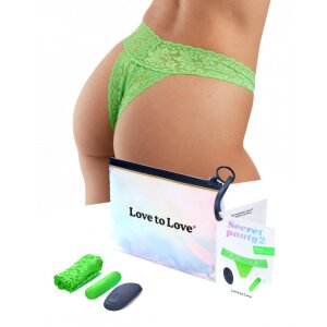 Love to Love Culotte avec vibromasseur vert