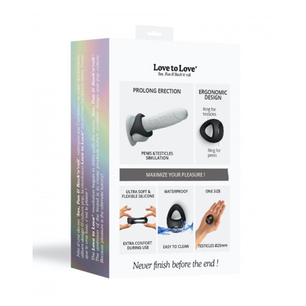 Love to Love Cock Ring Noir