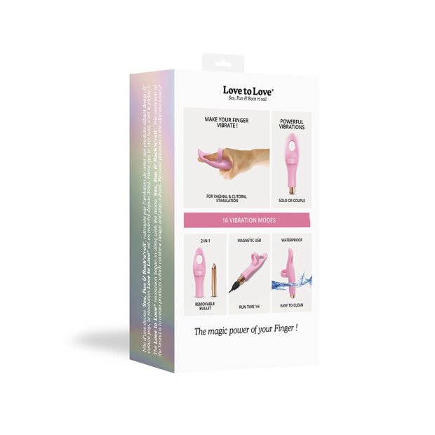 Love to Love Finger Vibrator Pink