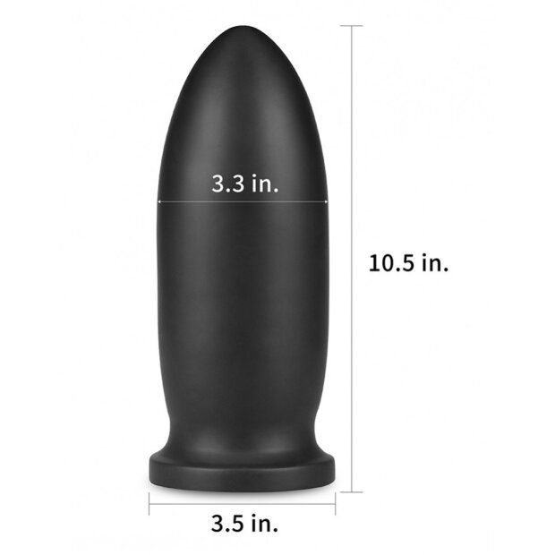 LoveToy Anal Plug Ø 8,5 cm Schwarz