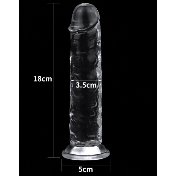 LoveToy Dildo with Suction Cup 18 cm