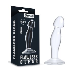 LoveToy Plug prostatique &Oslash; 3,9 cm Transparent