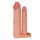LoveToy Double Penis Sleeve 20 cm Beige