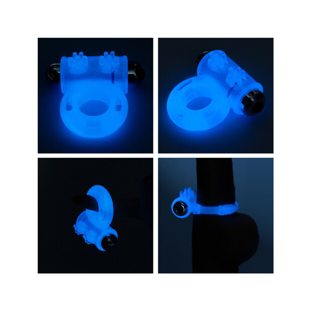 LoveToy Penisring mit Vibration und Leuchteffekt im Dunkeln