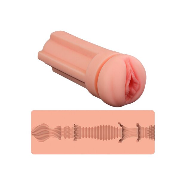 LoveToy - Pleasure Brew Blonde Ale Vagina Masturbator - Nude & Yellow