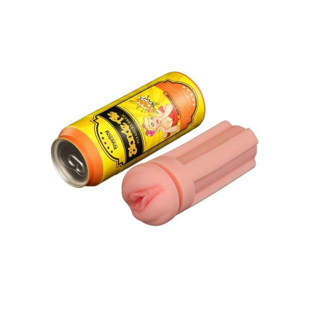 LoveToy - Pleasure Brew Blonde Ale Vagina Masturbator - Nude & Yellow