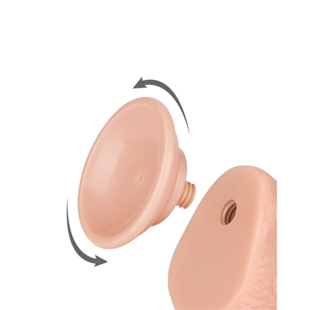 Lovetoy Sliding Skin Dildo Realistisch Beige 19,5 cm ⌀ 3.5 cm