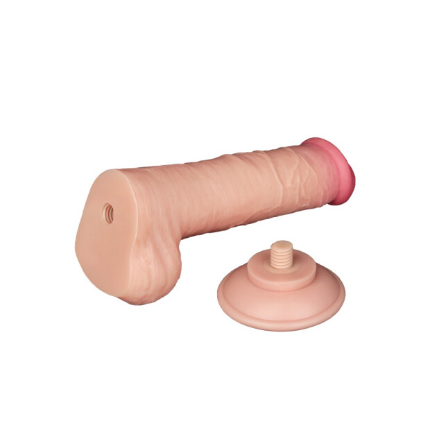 LoveToy - Sliding Skin Dildo 20.8 cm (Ø 4 cm) - Nude