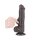 LoveToy - Sliding Skin Dildo 20.8 cm (Ø 4 cm) - Black