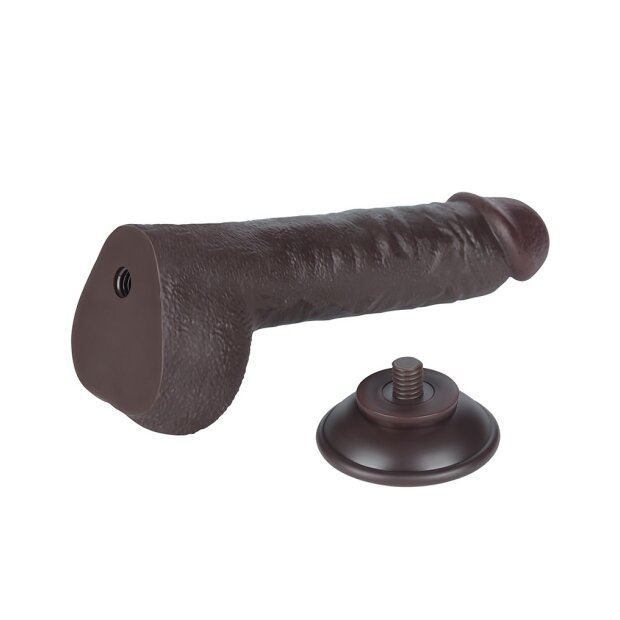Lovetoy Sliding Skin Dildo Saugnapf Schwarz 24 cm