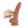 LoveToy - Sliding Skin Dildo 19.5 cm (Ø 3.5 cm) - Brown