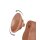 LoveToy - Sliding Skin Dildo 20 cm (Ø 3.9 cm)  - Brown