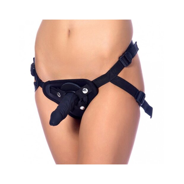 Rimba Soft Bondage Strap-On Harness without Dildo Black
