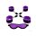 Rimba Soft Bondage Set Purple/Black 6 Pieces