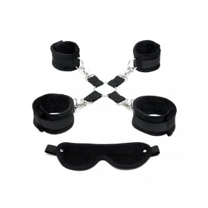 Rimba Soft Bondage Set Black 6 Pieces