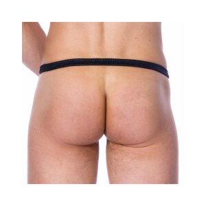 Rimba cockring with leather waistbrief black XL