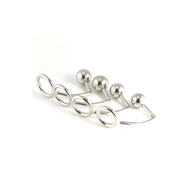 Rimba Cockring with Anal Lock S Silver