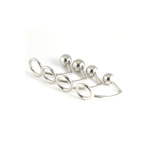 Rimba Penisring mit Analkugel M Silber