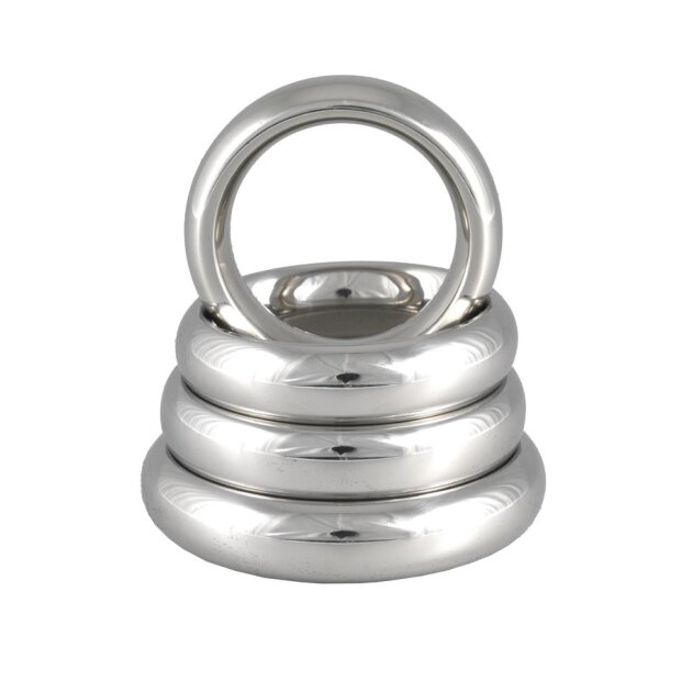 Rimba Anneau de Pénis en Acier Inoxydable Argent Ø 5 cm