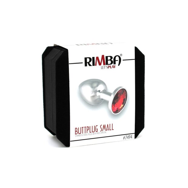 Rimba Plug Anal avec Cristal Argent Rouge Ø 3 cm