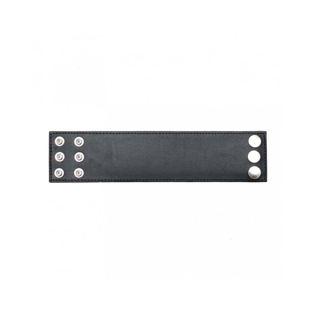 Rimba Bracelet avec Pochette à Argent et Boutons-Pression Noir