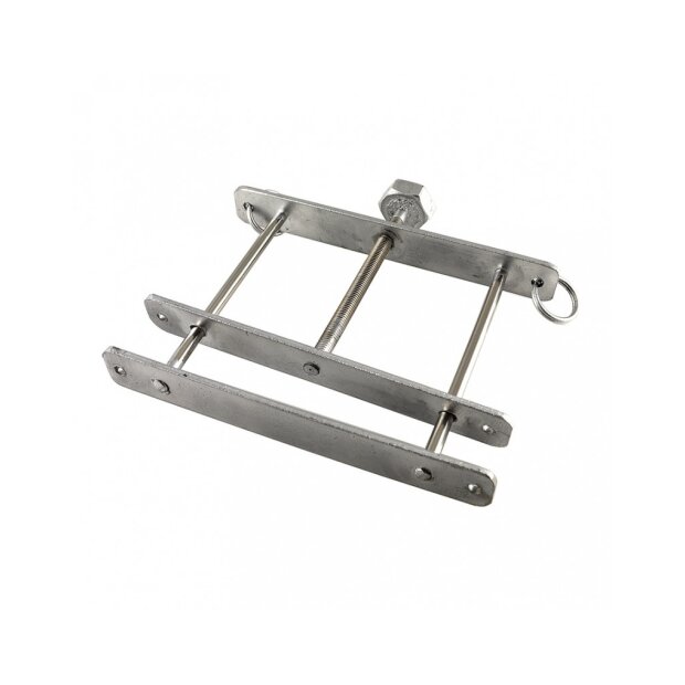 Rimba Metall Squeezer für Hoden, Penis oder Brust Silber