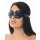 Rimba Masque pour les yeux en cuir Noir