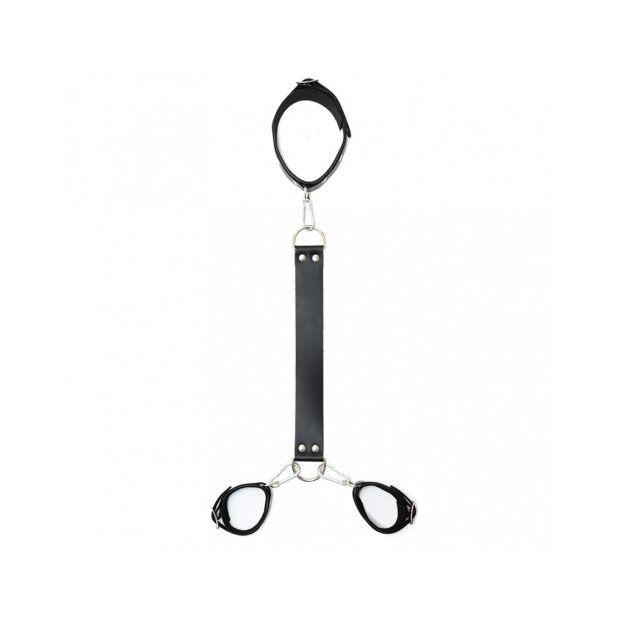 Rimba Combo collier et menottes avec mousqueton Noir