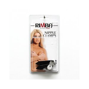 Rimba Pinces à seins avec poids Noir Argent 2 x 50 g