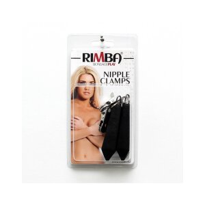 Rimba Pinces à seins avec poids Noir Argent 2 x 100 g