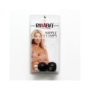 Rimba Pinces à seins avec poids Noir Argent 2 x 150 g