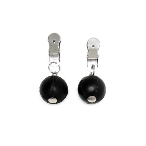 Rimba Pinces à seins avec poids Noir Argent 2 x 150 g