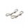 Rimba Double Carabiner Hooks Silver 2 Pieces