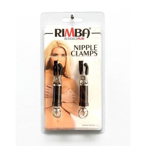 Rimba Pinces à seins Noir Argent 2 pièces