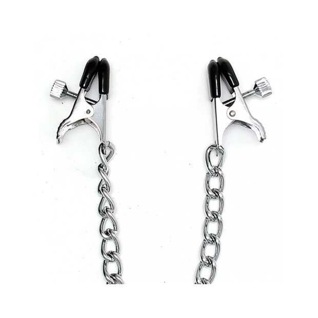 Rimba Pinces à seins réglables avec chaîne Argent 2 pièces