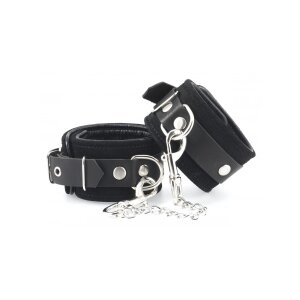 Rimba Fußfesseln mit Karabinerhaken Schwarz