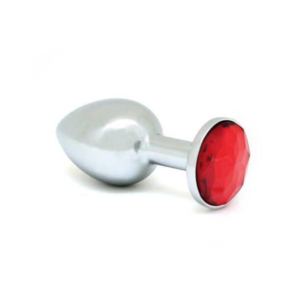 Rimba Plug anal avec Cristal Argent Rouge Ø 2,4 cm