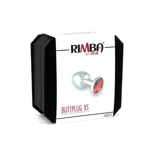 Rimba Plug anal avec Cristal Argent Rouge Ø 2,4 cm