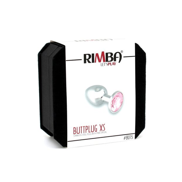 Rimba Anal Plug with Crystal Silver Pink Ø 2.4 cm