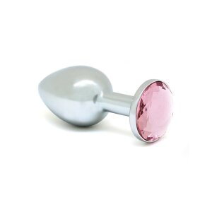 Rimba Anal Plug with Crystal Silver Pink Ø 2.4 cm