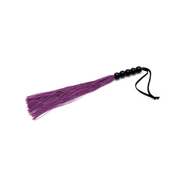 Rimba Silikon Flogger Lila Schwarz 38 cm
