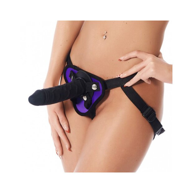 Rimba Strap-On Harness without Dildo Purple Black
