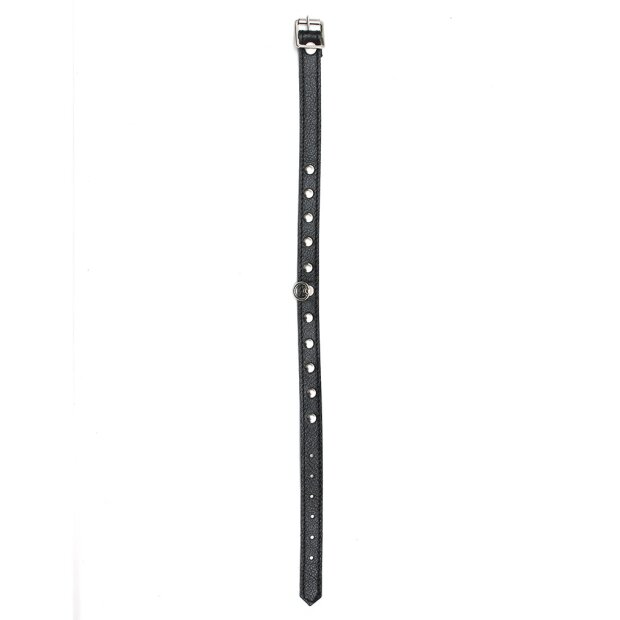 Rimba Collier avec anneau et clous Noir 32-44 cm