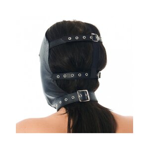 Rimba nappa leather face mask black