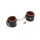 Rimba Padded Ankle Cuffs with Locks Black Brown
