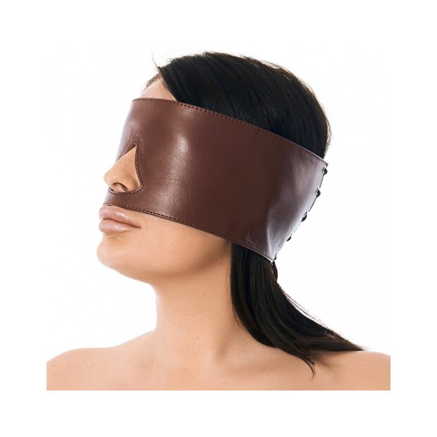 Rimba Bandeau pour les yeux avec ouverture pour le nez Brun