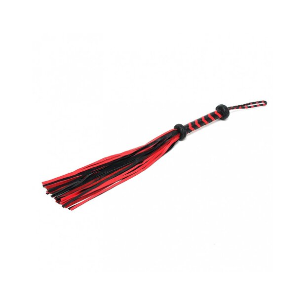 Rimba Braided Flogger Red Black 50 cm