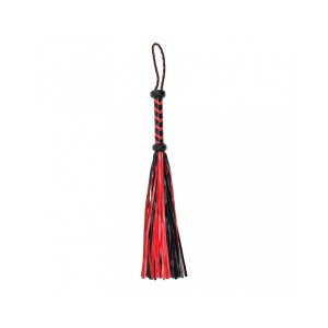 Rimba Flogger tressé Rouge Noir 50 cm