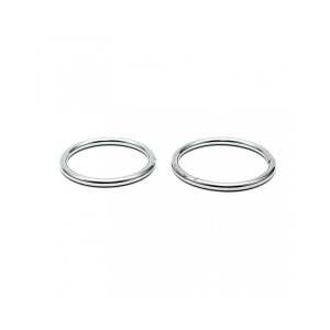 Rimba 2-Piece Metal Cock Ring Set Silver Ø 4.0-4.5 cm